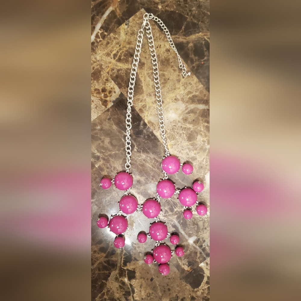 Elegant Pink Beaded Necklace